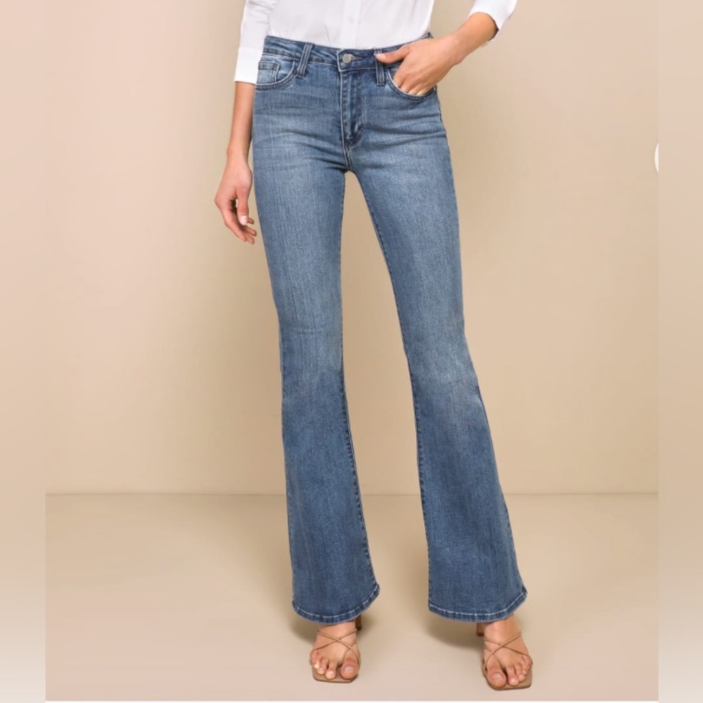 Just Black High Rise Flare Jean